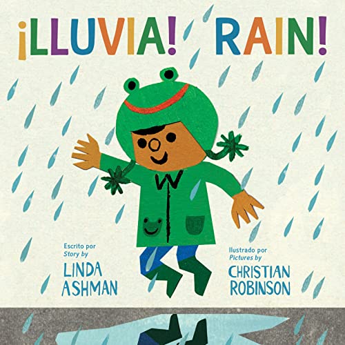 海外製絵本 知育 英語 Rain!/?Lluvia! Board Book: Bilingual English-Spanish