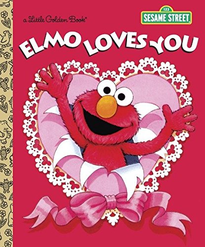 海外製絵本 知育 英語 Elmo Loves You (Sesame Street) (Little Golden Book)
