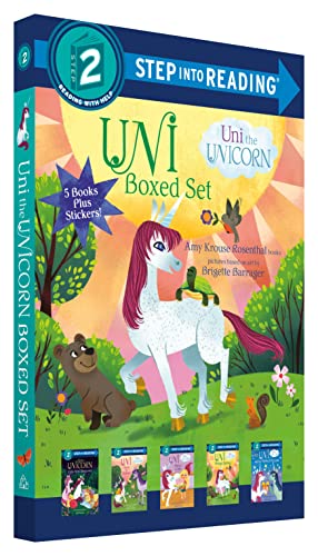 海外製絵本 知育 英語 Uni the Unicorn Step into Reading Boxed Set: Uni Brings Spring; Uni's First Slee