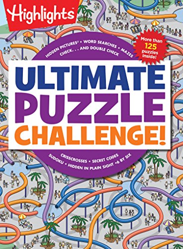海外製絵本 知育 英語 Ultimate Puzzle Challenge!: 125+ Brain Puzzles for Kids, Hidden Pictures, Mazes,