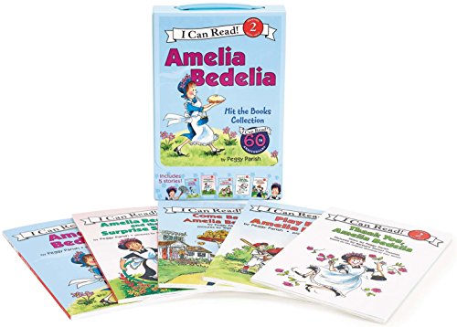 海外製絵本 知育 英語 Amelia Bedelia 5-Book I Can Read Box Set #1: Amelia Bedelia Hit the Books (I Can