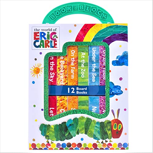 海外製絵本 知育 英語 World of Eric Carle, My First Library 12 Board Book Set - First Words, Alphabet,