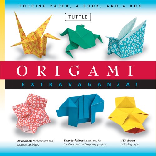 海外製絵本 知育 英語 Origami Extravaganza! Folding Paper, a Book, and a Box: Origami Kit Includes Ori