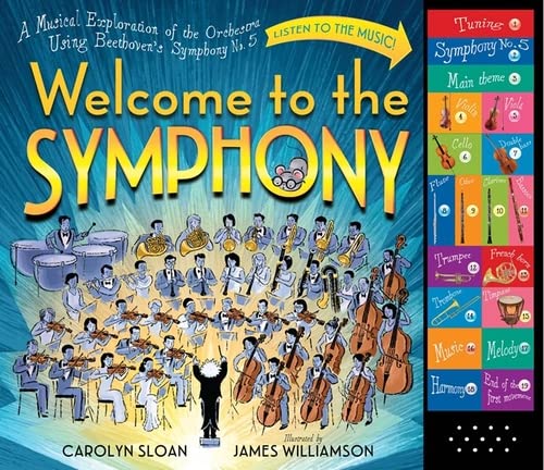 海外製絵本 知育 英語 Welcome to the Symphony: A Musical Exploration of the Orchestra Using Beethoven'