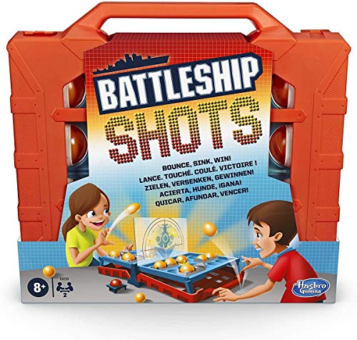 ボードゲーム 英語 アメリカ Battleship Shots Game Strategy Ball-Bouncing Game Ages 8 and Up