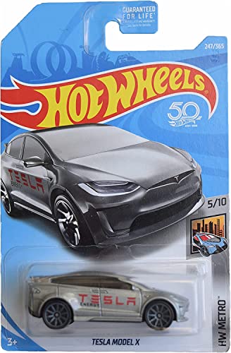 /ホ ットウィール Hot Wheels テスラ モデルX HWメトロ 5/10 247/365 シルバー Tesla ビークル ミニカー