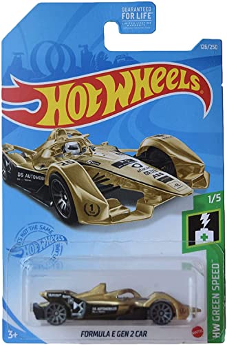 ホットウィール マテル ミニカー Hot Wheels Formula E Gen 2 Car, [Gold] 26/250 Green Speed 1/5