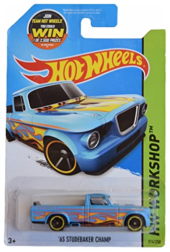 ホットウィール マテル ミニカー Hot Wheels '63 Studebaker Champ, [Blue] Workshop 214/250
