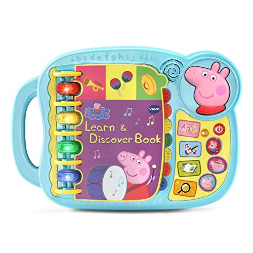 Peppa Pig ペッパピッグ アメリカ直輸入 VTech Peppa Pig Learn and Discover Book , Blue