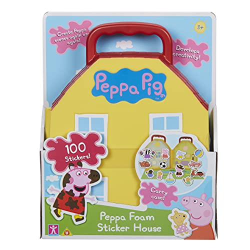 Peppa Pig ペッパピッグ アメリカ直輸入 Peppa Pig Foam Sticker House, Create Peppa Pig Scenes, 100
