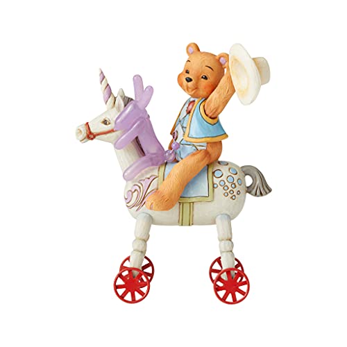 エネスコ Enesco 置物 インテリア Enesco Jim Shore Button and Squeaky Riding a Unicorn Toy Figurine,