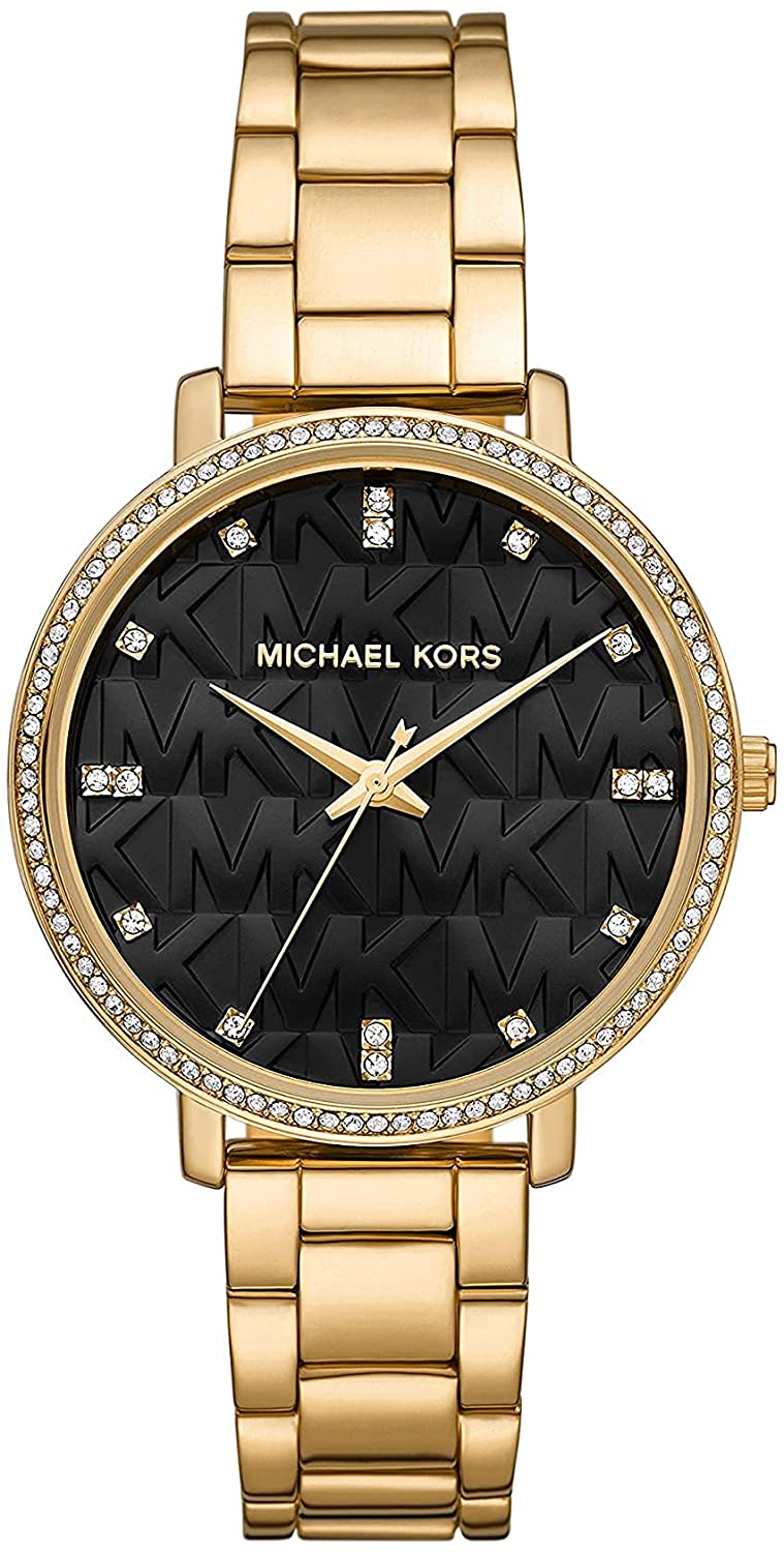 腕時計 マイケルコース レディース Michael Kors Women's Pyper Quartz Watch with Alloy Strap, Gold