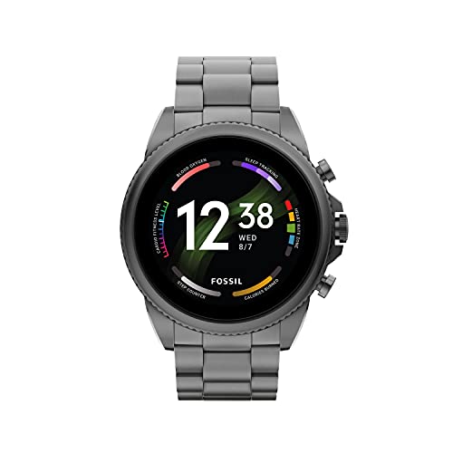 腕時計 フォッシル メンズ Fossil Unisex Gen 6 44mm Stainless Steel Touchscreen Smart Watch, Color: S