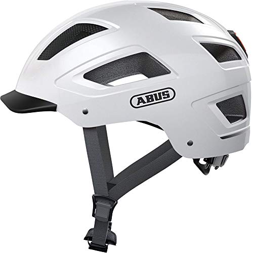 ヘルメット 自転車 サイクリング Abus Hyban 2.0, Cycling Helmet for Urban Commuting - Polar White