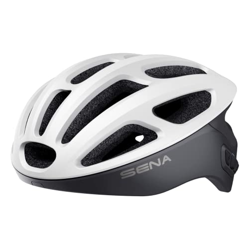 ヘルメット 自転車 サイクリング Sena Adult R1 Smart Cycling Helmet, Matte White, Large US